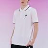 FILA Fusion FOB Series Solid Color Knitted Breathable Short Sleeve Polo Shirt Men tops White T11M423106F-WT