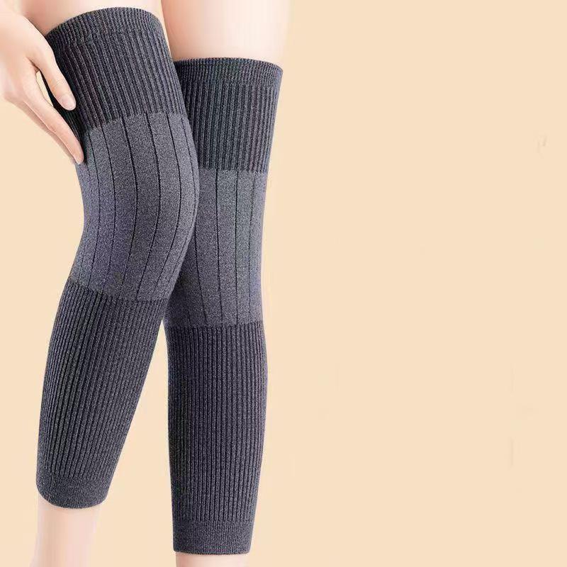 Thickened Warm Knee Pads for Outdoor Sports Anti Slip Knee Support Unisex Leg Protector for Hiking Running