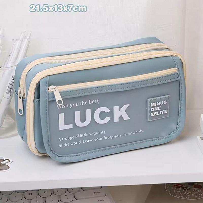 

Пенал большой вместимости с защитой от загрязнений, многофункциональная сумка для хранения канцелярских принадлежностей, школьные принадлежности, канцелярские товары, сумка для учителя