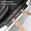 Car Carbon fiber Door Sill Welcome Pedal for Mitsubishi Pajero Sport Eclipse Cross L200 Colt Delica Ralliart Triton Accessories