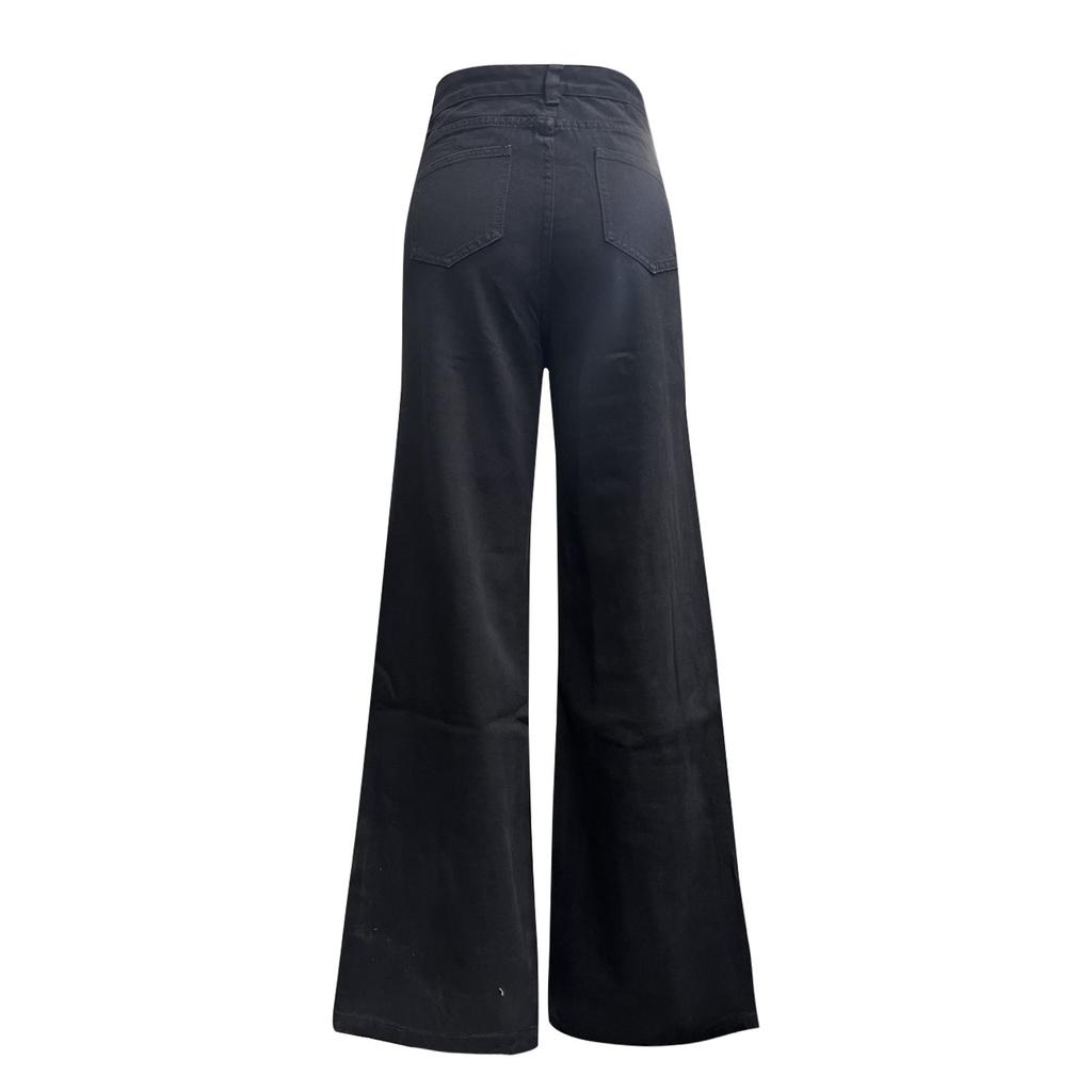 Women's Denim Classic Versatile High Waist Fashionable Trousers