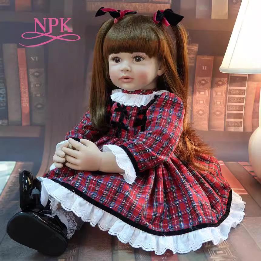 

60cm Lifelike Reborn Toddler Doll Brown-eyed Doll
