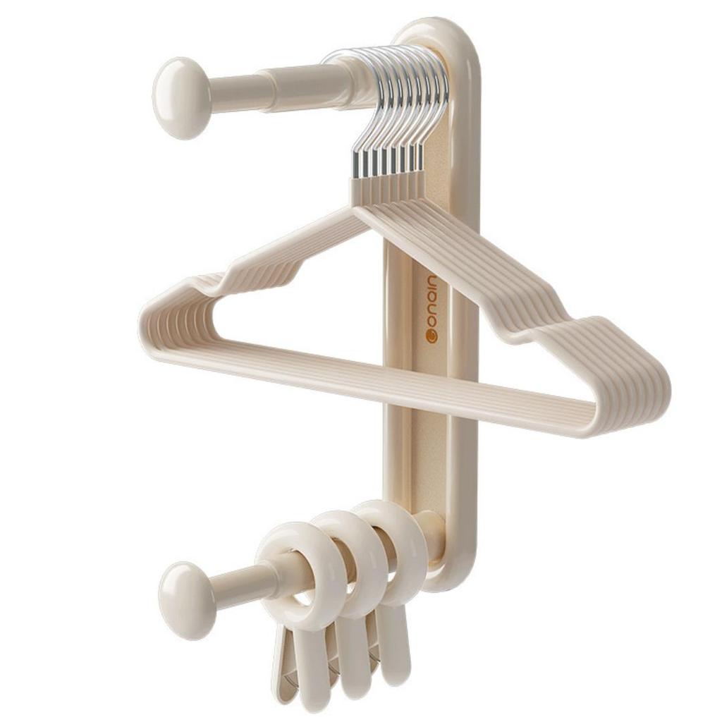 Hanger Storage Non-perforated Household Wall-mounted Retractable Storage Rack Wall Hanger Storage Rack