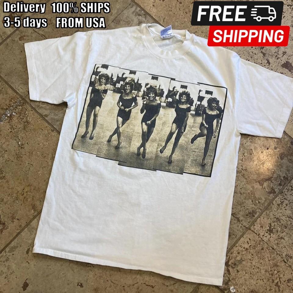 Tina Turner Concert music festival Tshirt 1996 Divas Retro style tee NH18079 S