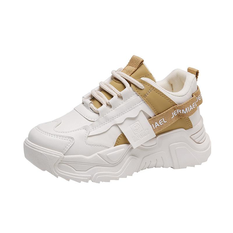 

Korean version of platform dad shoes women s ins tide 2025 spring and autumn new fashion casual sports shoes shoes women 35 белый