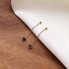 Korean Simple Long Fringed Earrings Versatile Style Earrings Chain Peach Heart Stud Earrings Niche Jewelry
