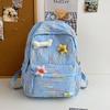 Korean version schoolbag high school girl high value cute sweet backpack junior high school student computer travel backpack