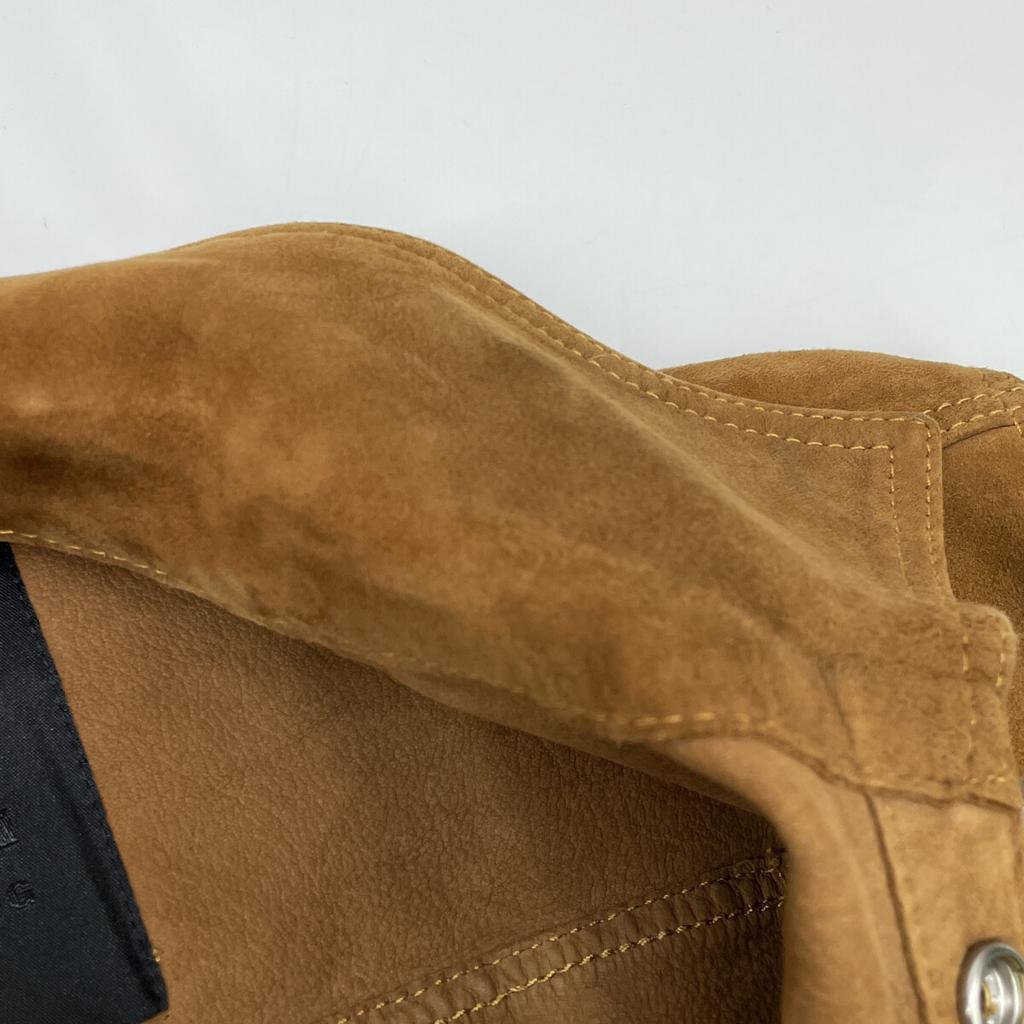 Diesel Brown Studded Suede Western Jacket Jacket S BrownUsed