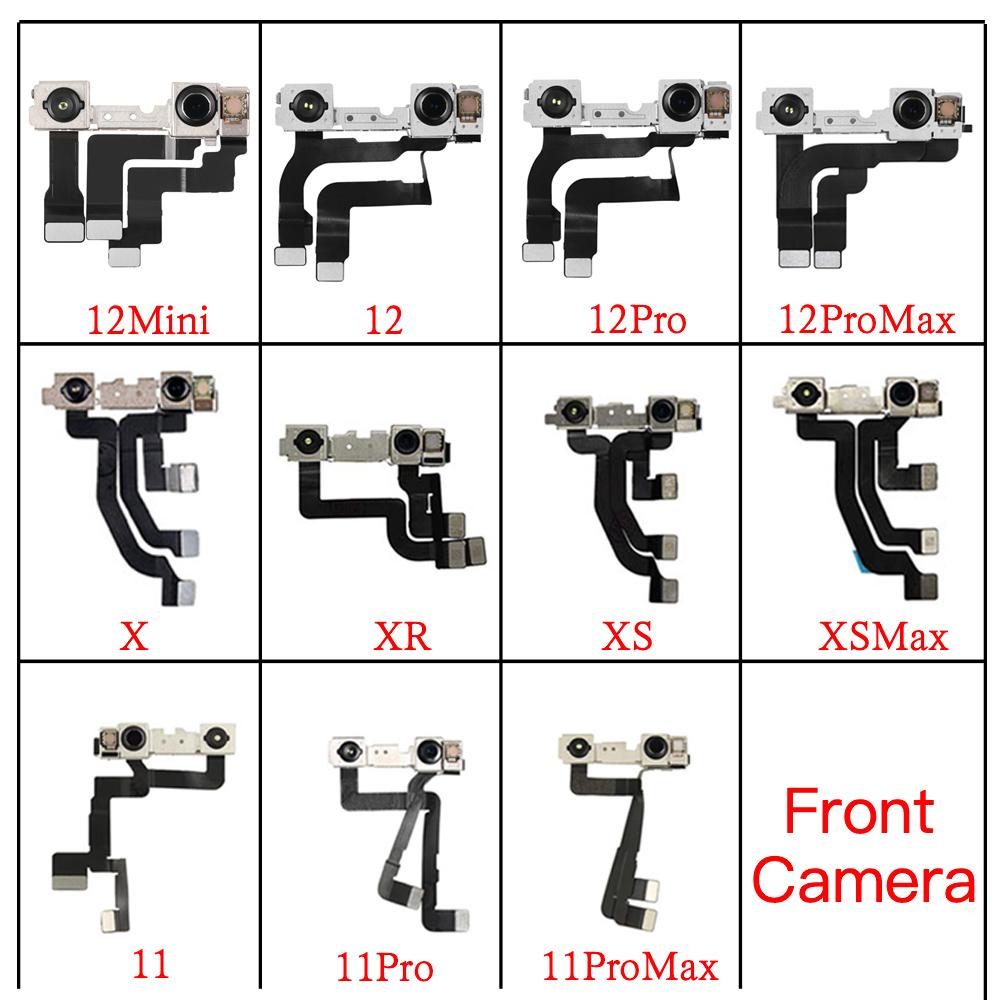 Front Camera For Phone X XR XS 11 12 Mini Pro Max Face Camera Module Flex Cable No Face ID Repair Replacement Part