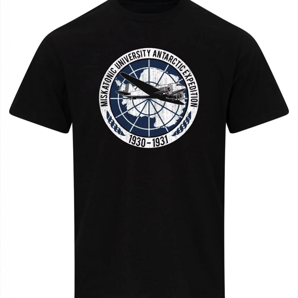 Miskatonic University TShirt Antarctic Expedition Lovecraft Inspired Shirt Unisex Cthulhu Mythos Tee Shortsleeved S