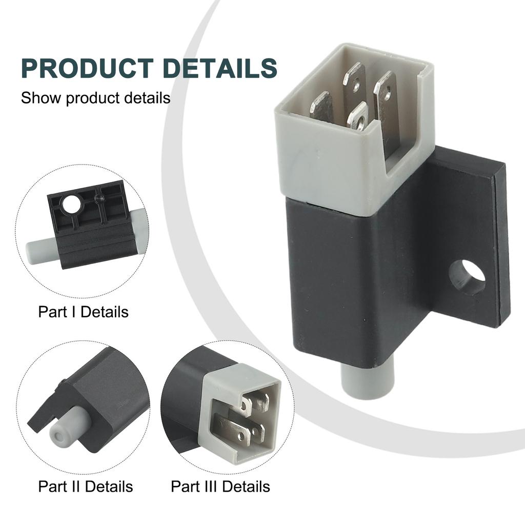 725-04363 Gressklipperdel 72504363 Svart+hvit plast