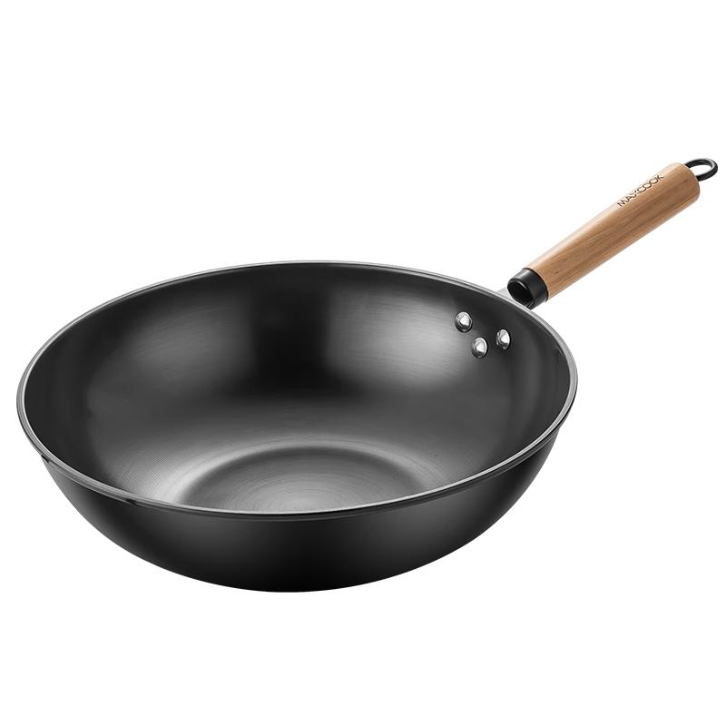 

Maxcook Uncoated Refined Iron Wok