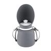 2-in-1 Silikon Hundewasserflasche, Faltbar Auslaufsicher BPA Frei Tragbare Haustierflasche Mit Karabiner Zum Wandern Autoreise Training 800ml