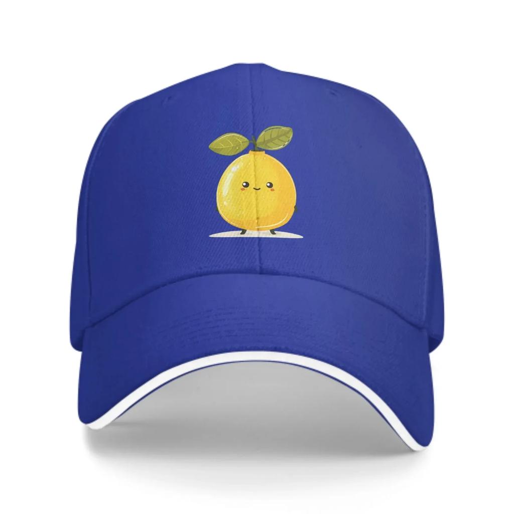 Kreslené Citronové Baseballové Čepice Módní Casquette pro Muže Ženy Nastavitelné Ležérní Trucker Čepice pro Sport Venkovní Aktivity