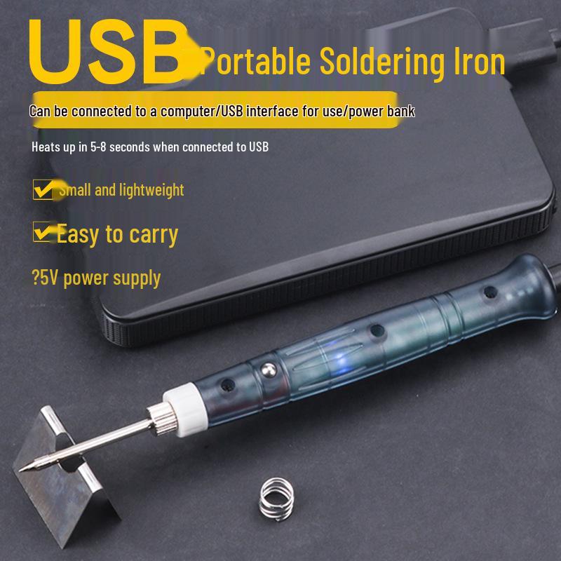 USB Electric Soldering Iron 5V Set - Portable Mini Tool for Home and Outdoor Repairs