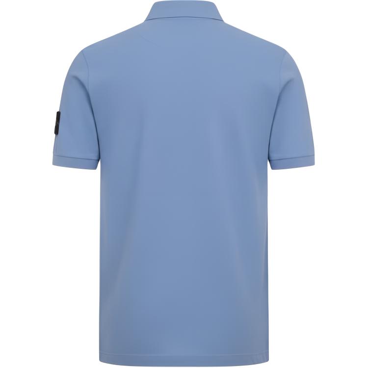 Stone Island Logo Short Sleeve Button Solid Polo Shirt Men polo shirts L1S152200008S0017-V0041
