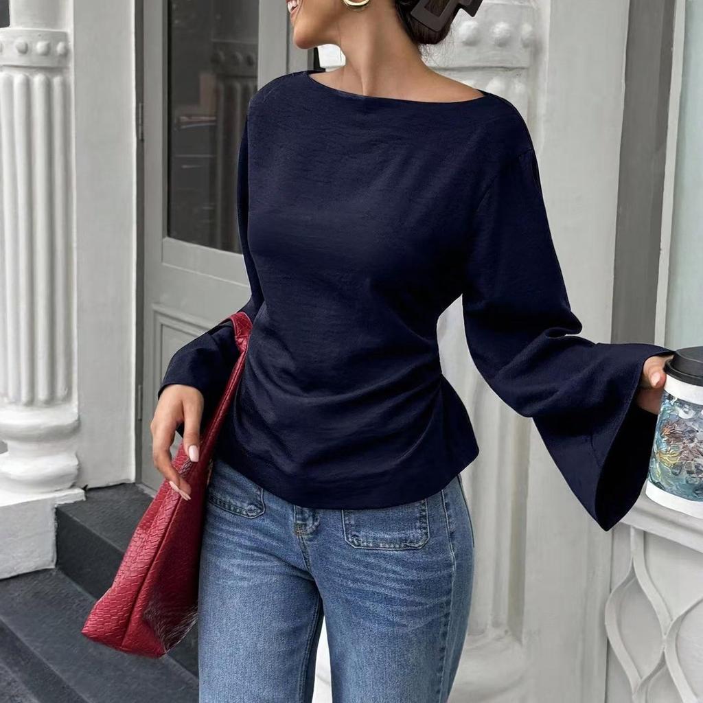 Women's Shirt With Floral Print Buttons, Long Sleeved Casual Regular Shirt Blouses Casual Plus Size Basic Tops