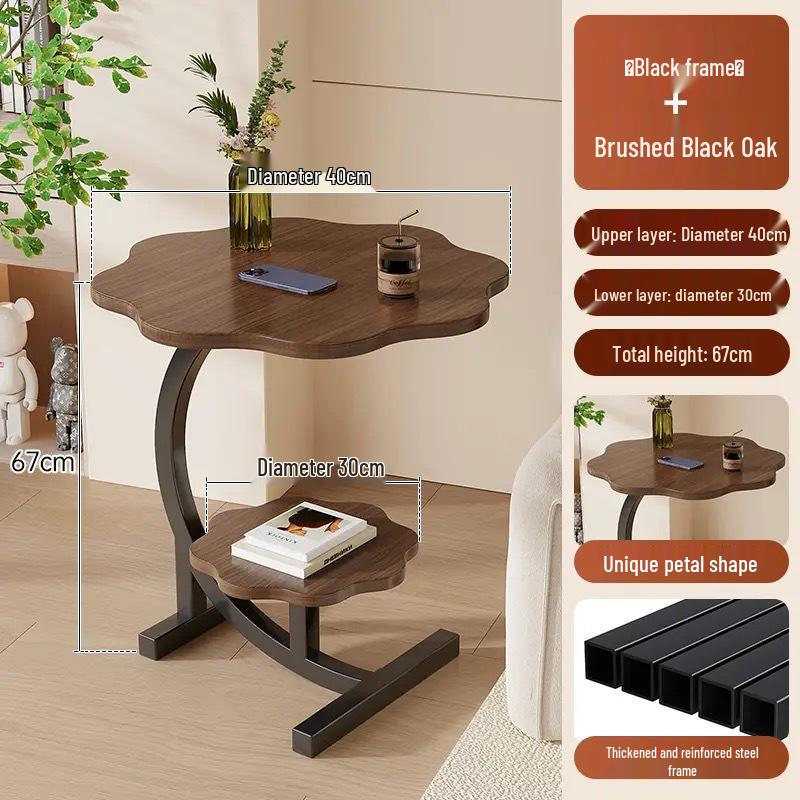 Multi-Functional Movable Coffee Table: Bedroom Bedside, Living Room Sofa Side, or Corner Cabinet Table