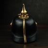 Brass Leather Prussian Pickelhaube Helmet Handcrafted German Imperial Style Gifting Item