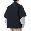 Men's Retro Japanese Style Collarless Cotton Gourd Jacket - Winter Silhouette Coat