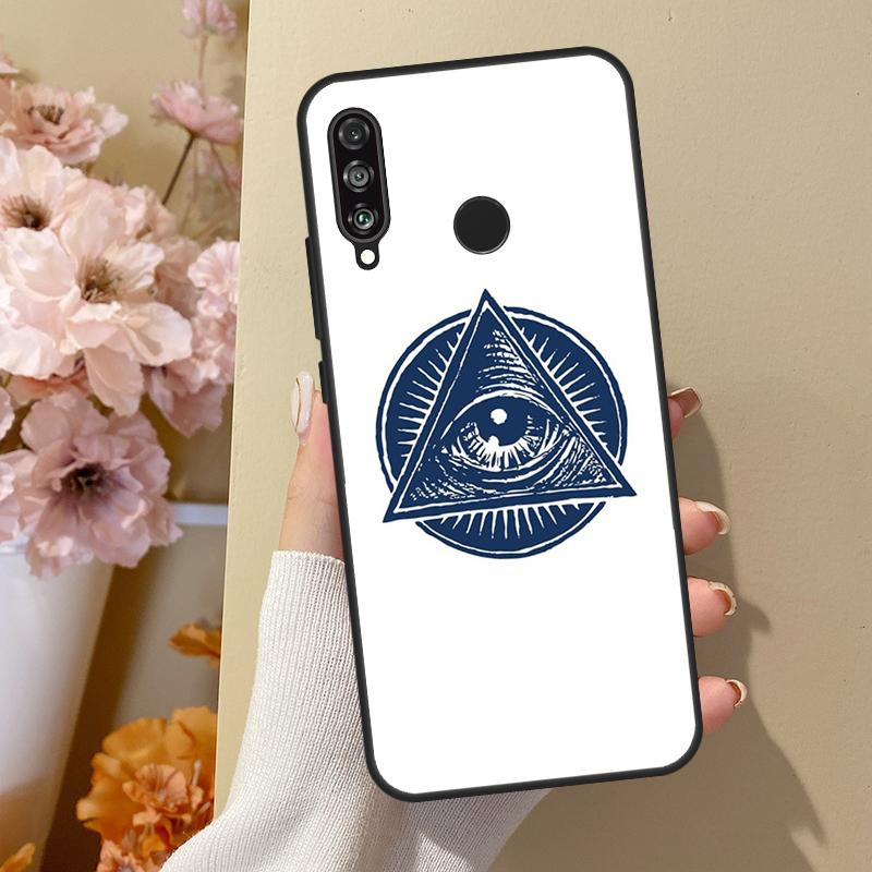 

Illuminati Eye Occult Pyramid For Huawei Nova 12i 8i 11i 12s 9 10 SE Y60 Y70 Y90 Y72 Y73 Y61 Y91 P60 Pro P30 P40 Lite Case Huawei Nova Y61