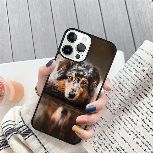 Australian Shepherd Puppy Dog Phone Case Cover For iPhone 17 Air 15 16 Pro Max 14 13 12 11 Pro Max Plus Coque