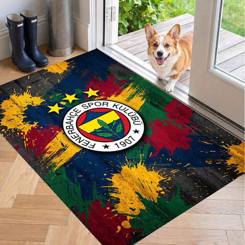 Soft Floor Carpet Fenerbahçe FC Pattern Area Rug Decorative Mat For Home Room Decoration