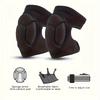 Zwei verstärkte Knieschoner mit Schwammpolsterung und Schildkrötenpanzerdesign, geeignet für Outdoor-Sportarten