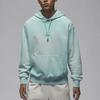Jordan Flight Fleece Logo Ensfarvet Utendørs Fritid Sport Pullover Hettegenser Herre hettegensere Lysregngrønn FV7250-368
