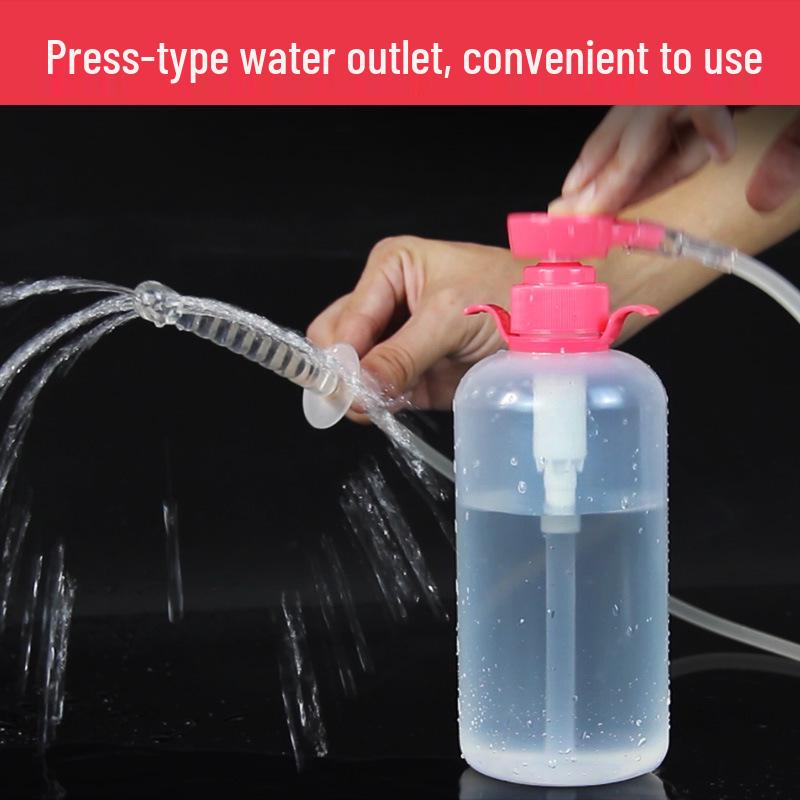 Unisex Personal Bidet: Pressurized Rear & Front Cleaning, Manual Enema Bottle