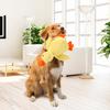 Quacking Yellow Duck Dog Toy Boredom Stress Relief Crochet Stuffed Duck Pet Chew Interactive Toy Puppy Calming Plush Doll Squeaky Toy Pet Supplies