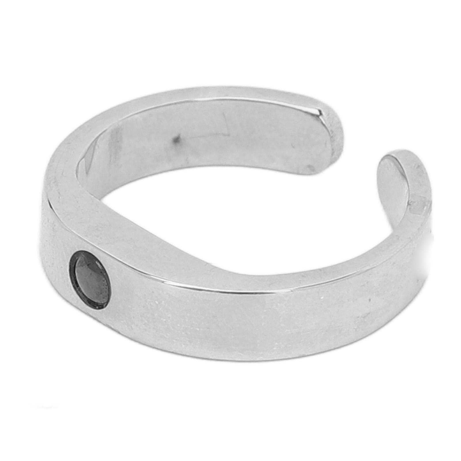 

Prevent Snoring Ring Breath Aid Reusable Titanium Steel Adjustable Acupressure Snoring Ring L