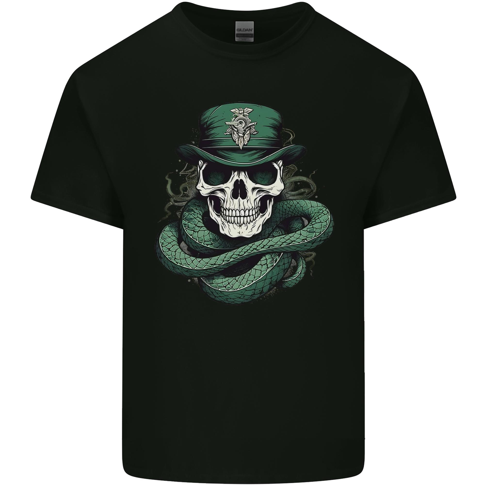 Snake Skull St Patricks Day Unisexs Light Cotton TShirt S