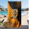 Hull FC Individuelles Strandtuch, Mit Ihrem Namen bedrucken, Leichtes saugfähiges Handtuch für Schwimmen und Reisen