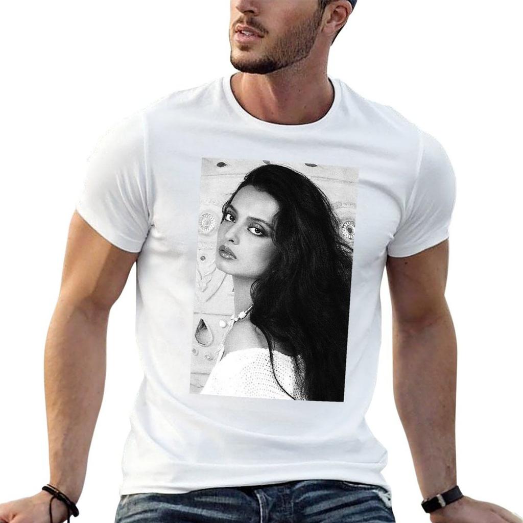 Black And White Beauty Tshirt Art Pattern Printed Casual Top
