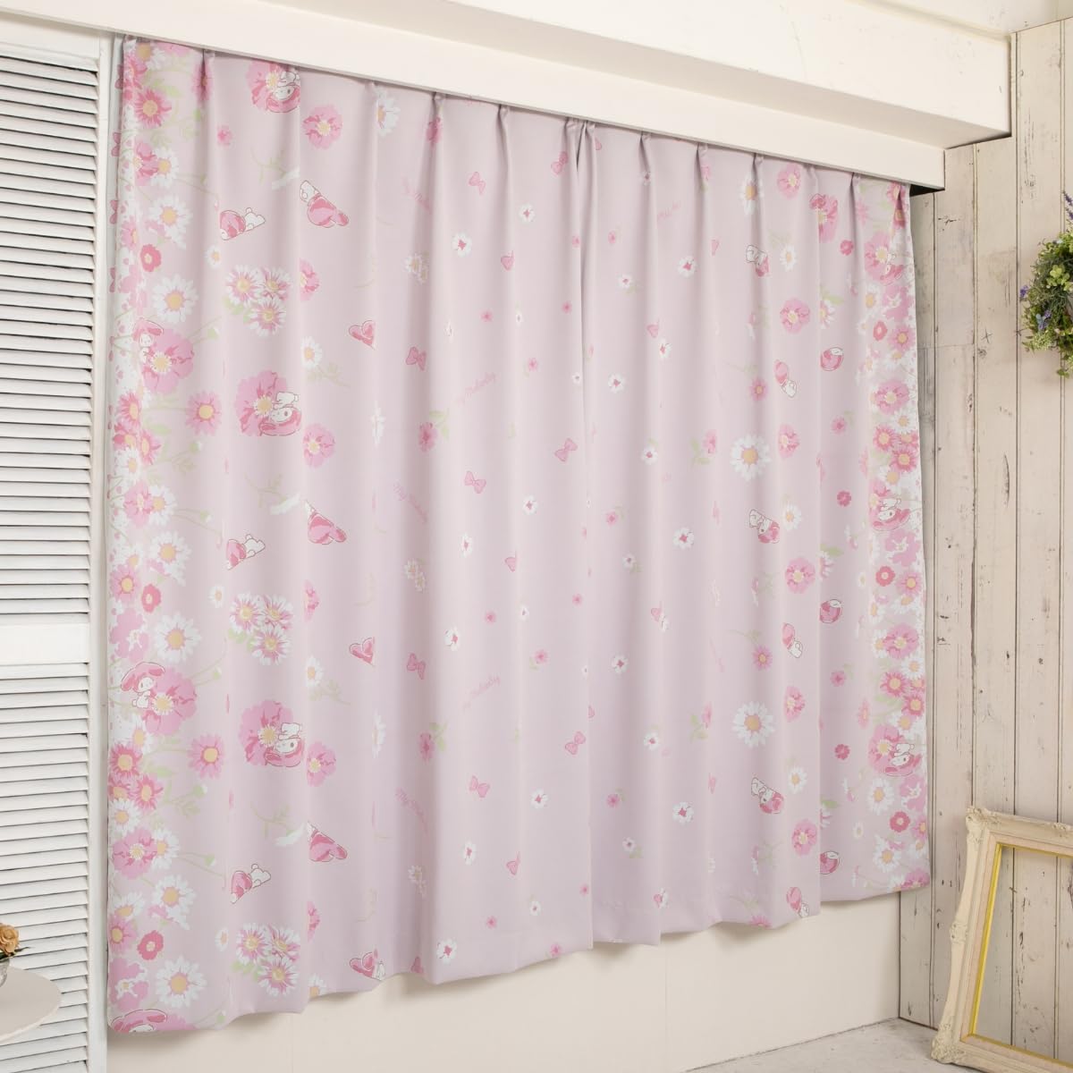 

Sanrio in My Melody 1st Class Blackout Set of Width 100 x Length 110 Blackout Rate Character (SANRIO) [Made Japan] Curtains, 2, cm, 99.99%, Washable, розовый