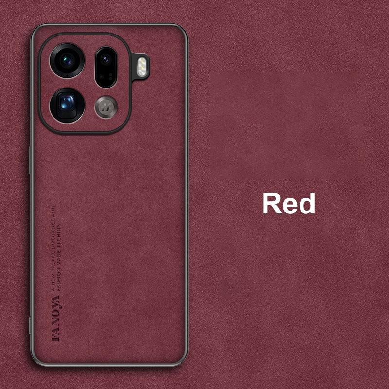 

For OPPO Find X9 Pro Case Luxury PU Leather Phone Case For OPPO FindX9 Pro 5G Back Cover Silicone Shockproof Full Protection For Find X9 Pro красный