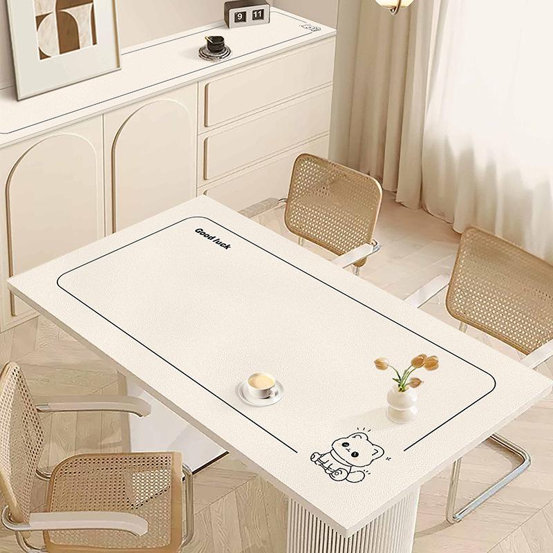 Small Fresh Dining Table Mat, Simple And Light Luxury Table Mat, Coffee Table Mat, Waterproof And Oil-Proof, Leave-In Washable, Erasable And