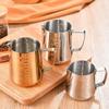 Stainless Steel Latte Art Cup with Scale Frother Pitcher Coffee Tool Measuring Cups  Cafe
