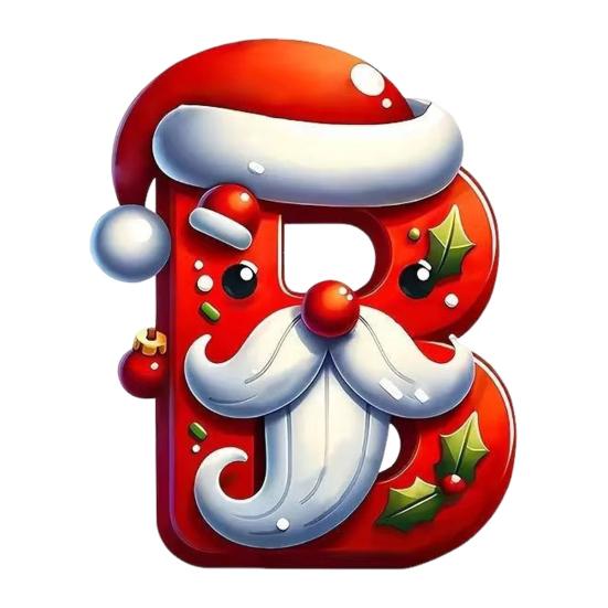 26 Letters Christmas Ornaments Personalized Santa Claus Monogram Initial Letter Xmas Tree Pendant for Tree DIY Craft Home Decor