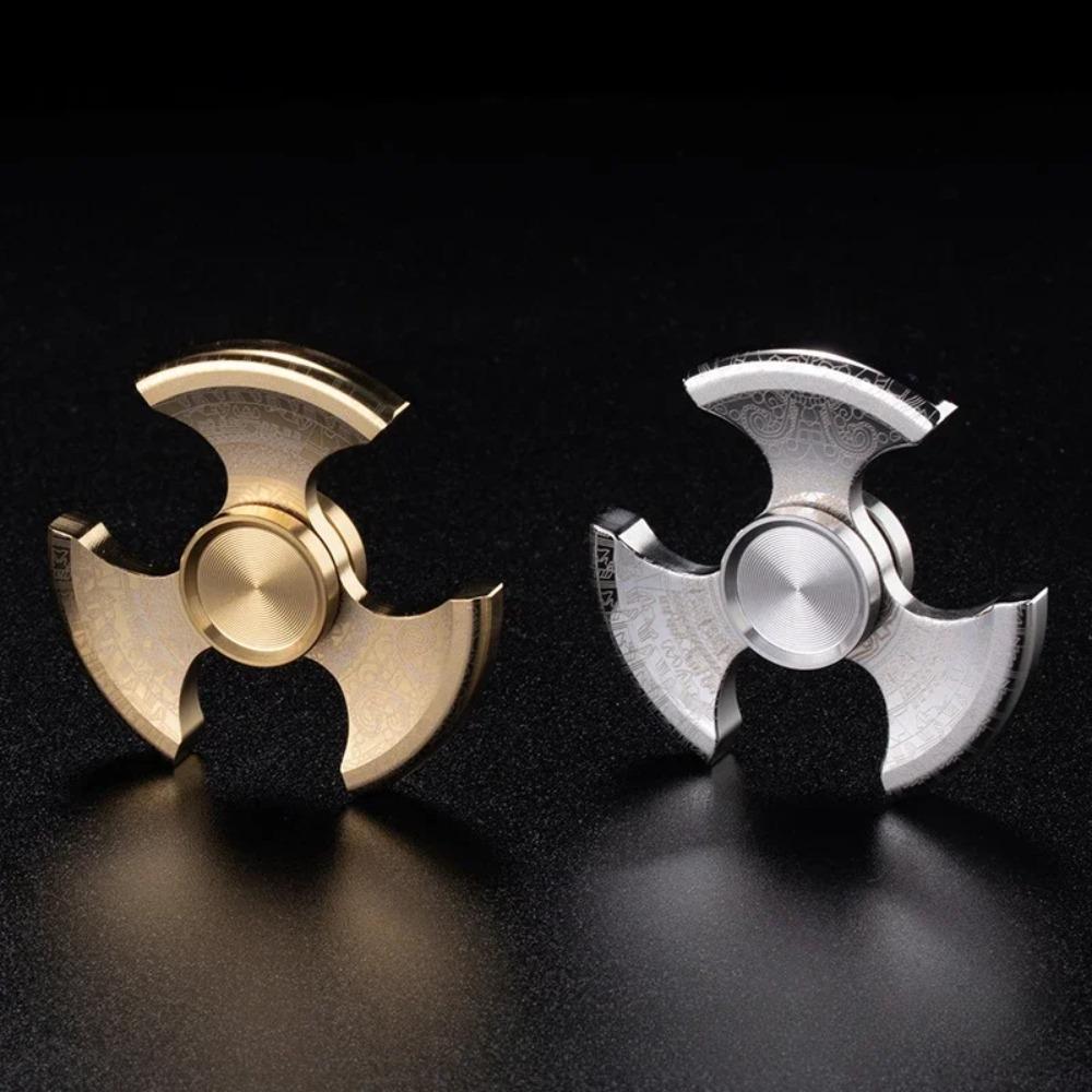 Roestvrij Staal EDC Fidget Spinner Lichtgevend Stressverlichtend Speelgoed Draaitol Tip Antistress Gyroscoop Decompressie Kinderen Meisje