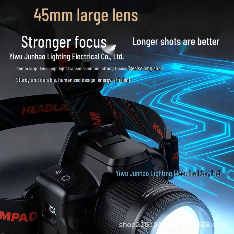 

Rechargeable Outdoor Headlamp Camera with Induction Lighting and Long-lasting Battery for Night Fishing 3600