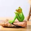 Creative Resins Musician Frogs Statue Figurine for Indoor or Outdoor Decoration Home Office Desktop Shelves Ornament