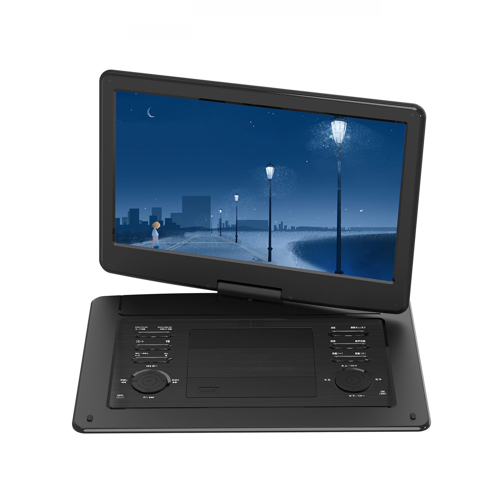 

inch portable DVD player 15.6 full-seg чорний