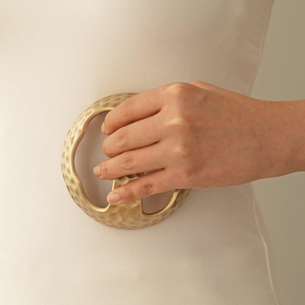 NOTDAM [Grab Pouch Gift] Organic Embossed Double-Handed Gua Sha Massager