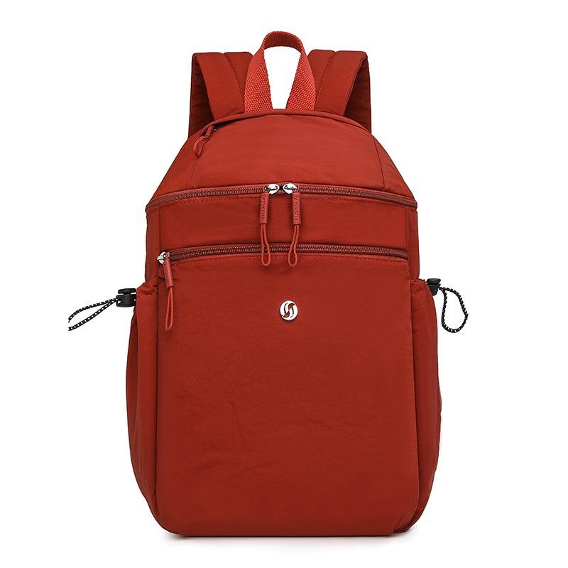 Fashion Women's Bag Summer New Solid Color Backpack Casual Nylon Bag Large Capacity Travel Backpack
