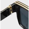 Man Brand Designer Fashion Mirror Sun Glasses Square Vintage Sunglasses Male Retro Black Outdoor Travel Mirror