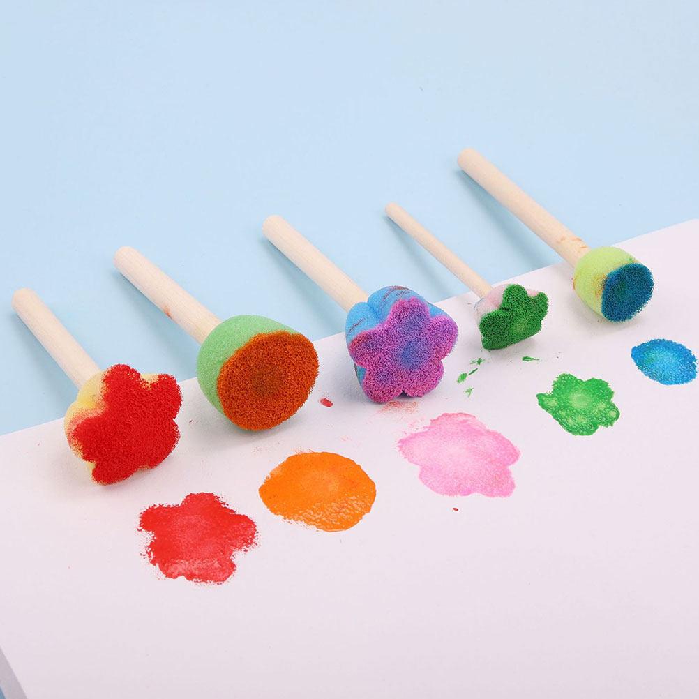 28Pcs Sponge Brush Set Painting Stamps Sponge Tools for Creative Drawing Graffiti Art Supplies Drawing Stamps China Mainland