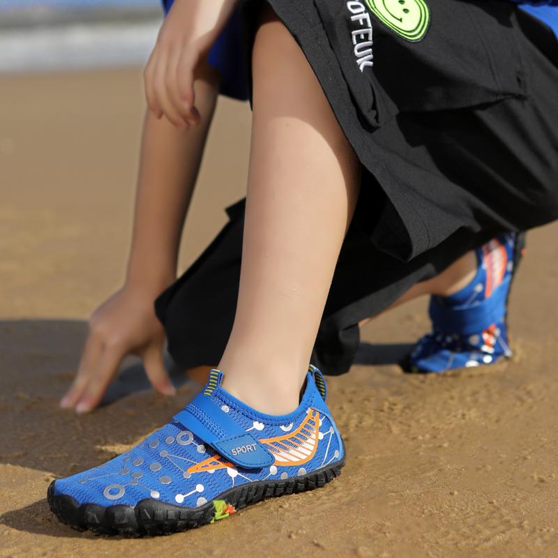 Children Swimming Water Shoes Boy Girl Beach Barefoot Aqua Shoes Quick Dry Upstream Wading Sport Sneakers For Diving Surf Boating