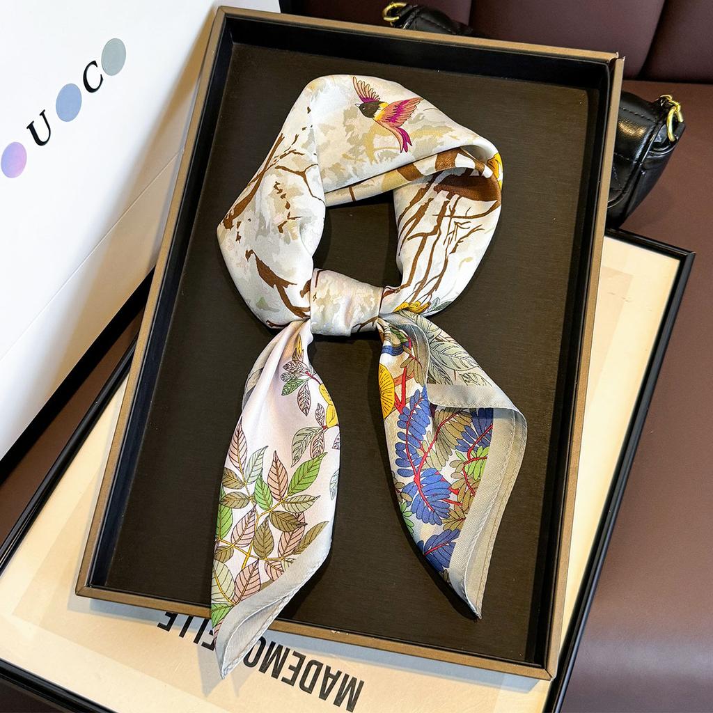 100% Natural Twill Silk Scarf for Women Double Side Female Foulard Shawl Wrap Mulberry High Quality Square Hijab Bandana Scarves